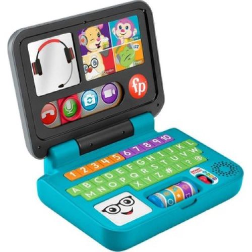 Fisher-Price Eğlen Ve Öğren İlk Bilgisayarım - Türkçe Seri, Eğitici Yaşa Göre Gelişim İçerikleriyle Elektronik Oyuncak, Bebekler Ve Yürüme Çağındaki Çocuklar İçin