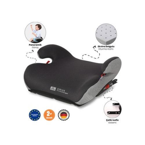 Lorelli Travel Luxe Isofix Yükseltici 15-36 kg Gri