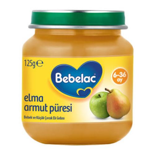 Bebelac Elma Armut Püresi Kavanoz 125 G 6+ Ay