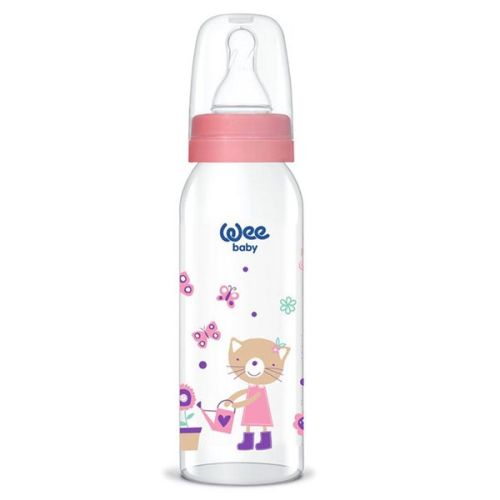 Wee Baby Klasik Cam Biberon 250 ml. Pembe