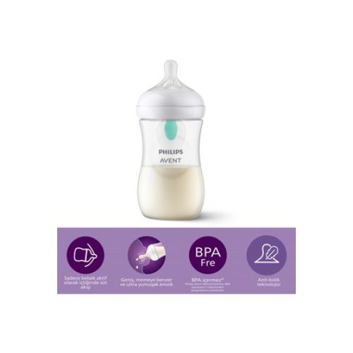 Philips Avent Philips Avent Natural Response Airfree Valfli Biberon 260ML 1 Ay+