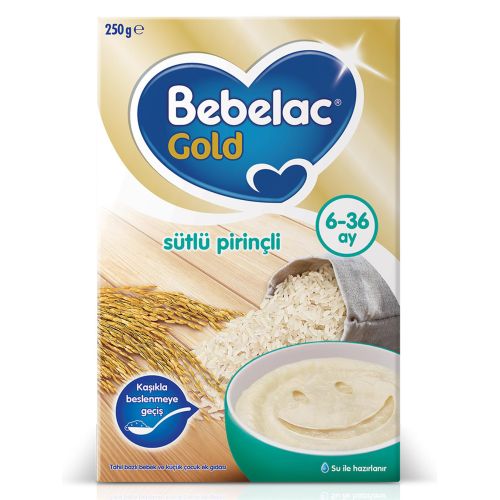 Bebelac Gold Sütlü Pirinçli Tahıl Bazlı Kaşık Maması 250 g 6-36 Ay