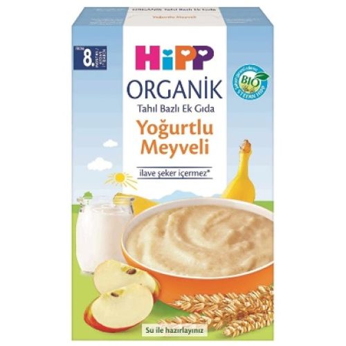 Hipp Organik Yoğurtlu Meyveli Kaşık Maması 250 gr