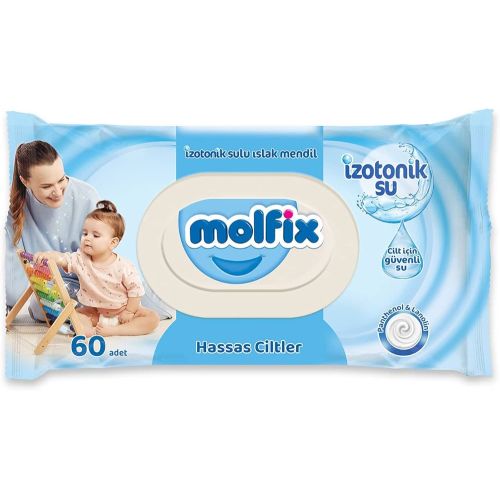 Molfix İzotonik Islak Mendil Hassas Ciltler  60 Yaprak