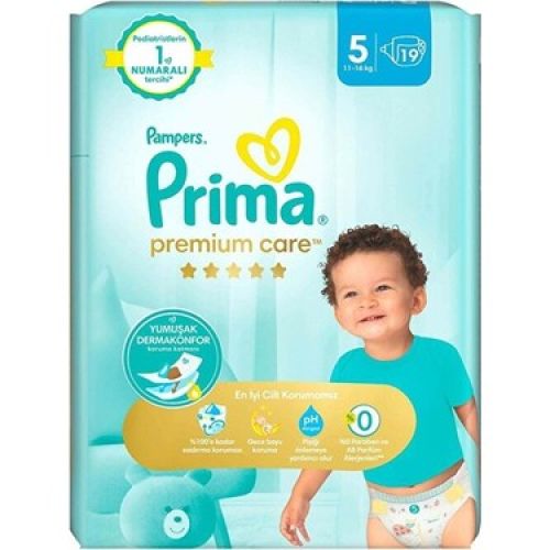 Prima Bebek Bezi Premium Care 5 Numara 19'lu 11-16 Kg