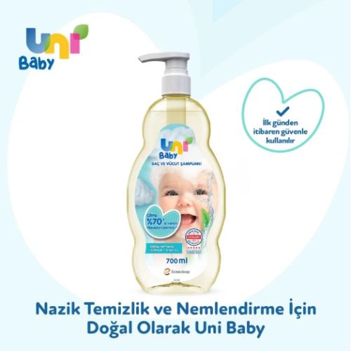 Uni Baby Saç ve Vücut Şampuanı 700ml