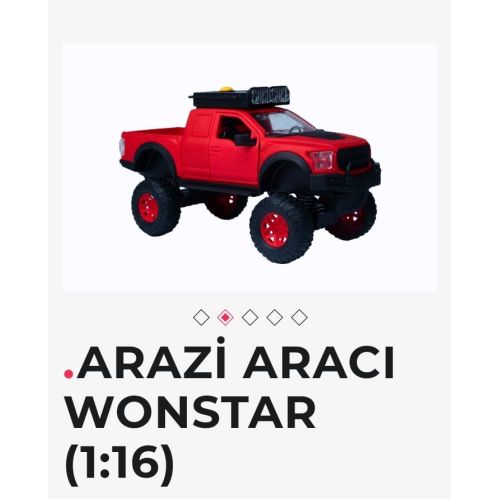 ZUZU ARAZİ ARACI WONSTAR (1:16) KIRMIZI