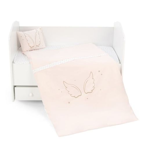 Wellgro Angel Wings 3 Parça Bebek Nevresim Takımı -Pembe