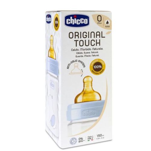 Chicco Orginal touch Kauçuk Uc Pp 150ml. Biberon 0m+