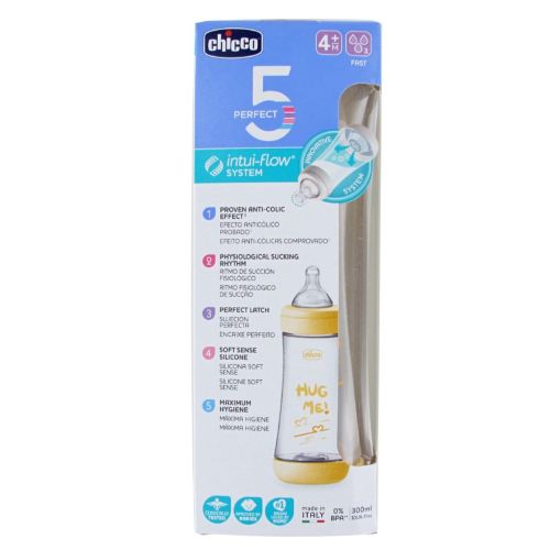 Chicco Perfect 5 intui-flow anti-colic Pp biberon 300ml. 4m+