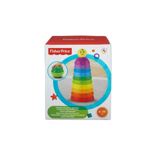 Fisher Price Numaralı Kaplar, İç içe Geçebilir 10 Renkli Kap, 5 Adet Topa Dönüşür