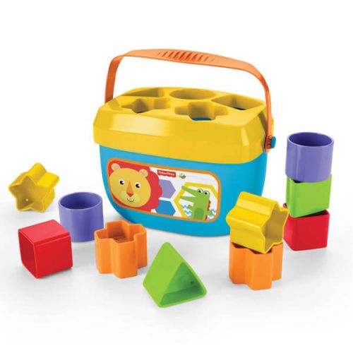 Fisher Price Renkli Bloklar, Kova ve 10 Adet Blok, Yerleştirme Oyunu