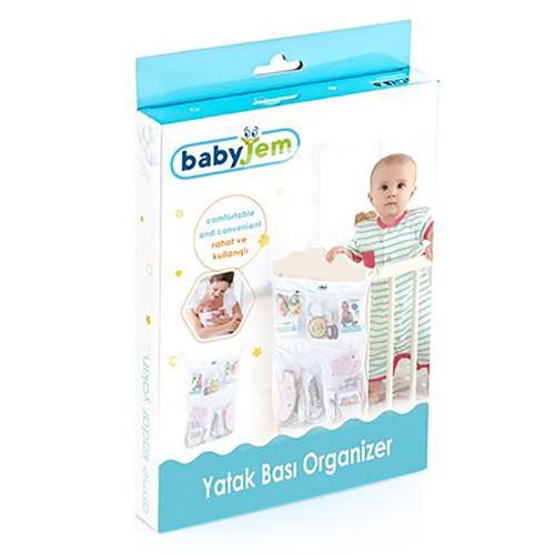 Babyjem Yatak - Beşik Başı Organizer Beyaz