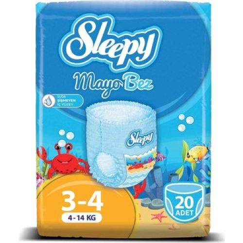 Sleepy Mayo Bez Maxi 3-4 Beden 20 Adet (4-14kg)