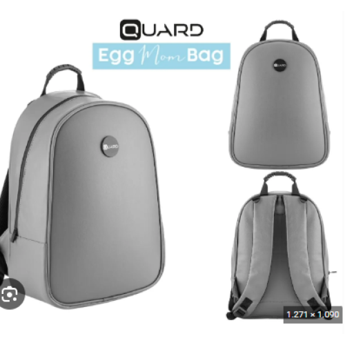 Quard Egg Bag Kapsül Sırt Çantası Gri