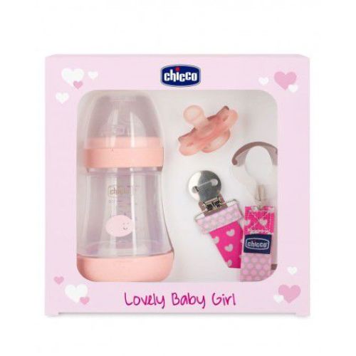 Chicco Perfect 5 150 ml Antikolik Pembe Biberon Hediye Seti