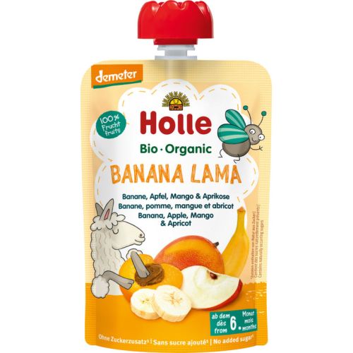 Holle Organic Baby Food Pouches - Banana Lama 6+