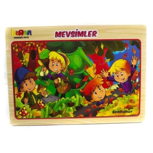 PLAYWOOD AHŞAP EĞİTİCİ PUZZLE Sonbahar