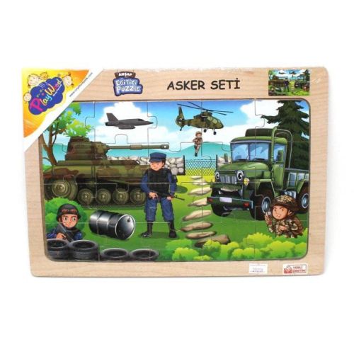 PLAYWOOD AHŞAP EĞİTİCİ PUZZLE Asker