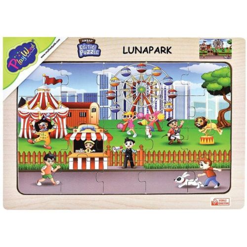 PLAYWOOD AHŞAP EĞİTİCİ PUZZLE Lunapark