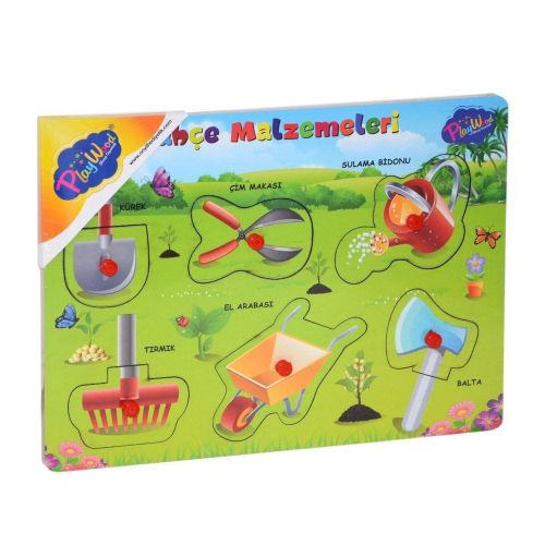 PLAYWOOD AHŞAP EĞİTİCİ Eşleştirme Oyunu Bahçe