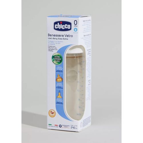 Chicco Wellbeing Kauçuk 240ml Biberon 0+